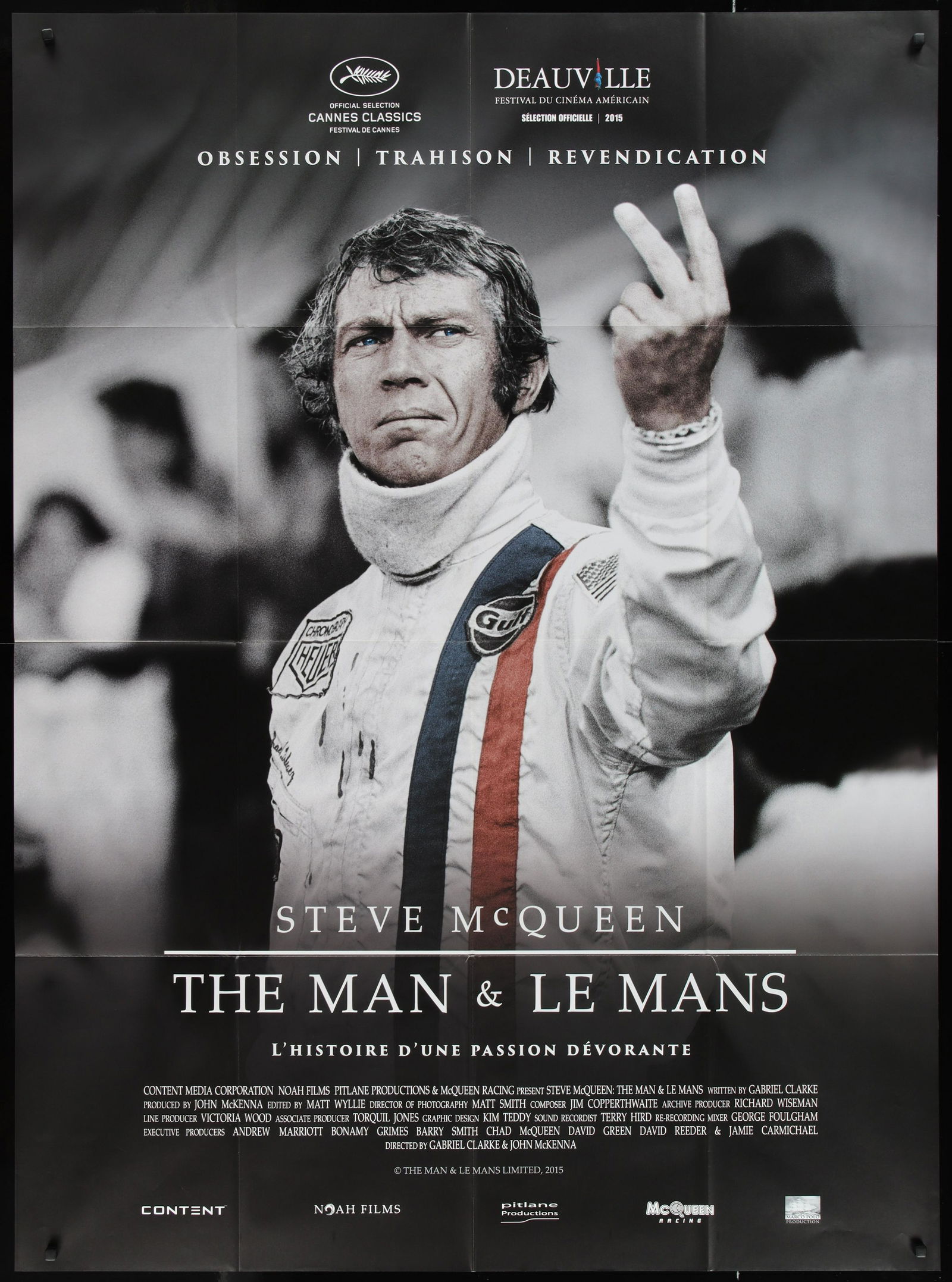 Steve McQueen The Man & Le Mans  rare poster 2015. (1 of 1)
