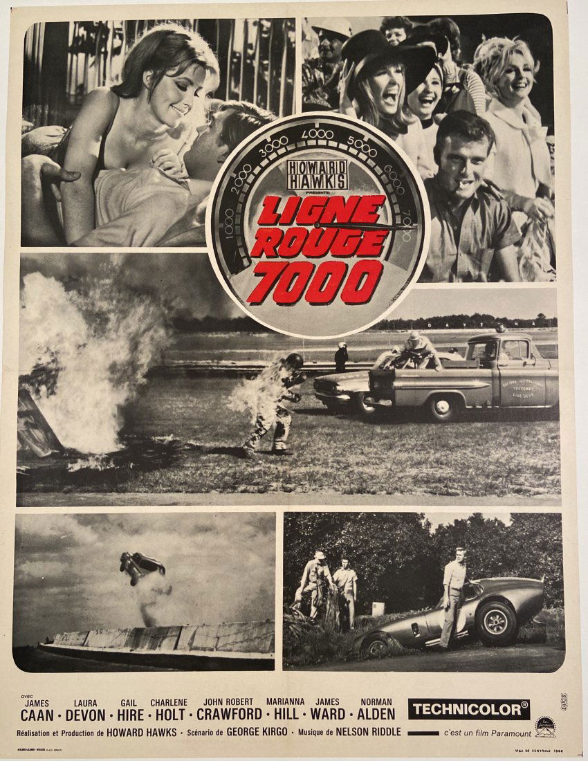 Redline 7000, starring James Caan, Original French Movie Poster (1 of 1)
