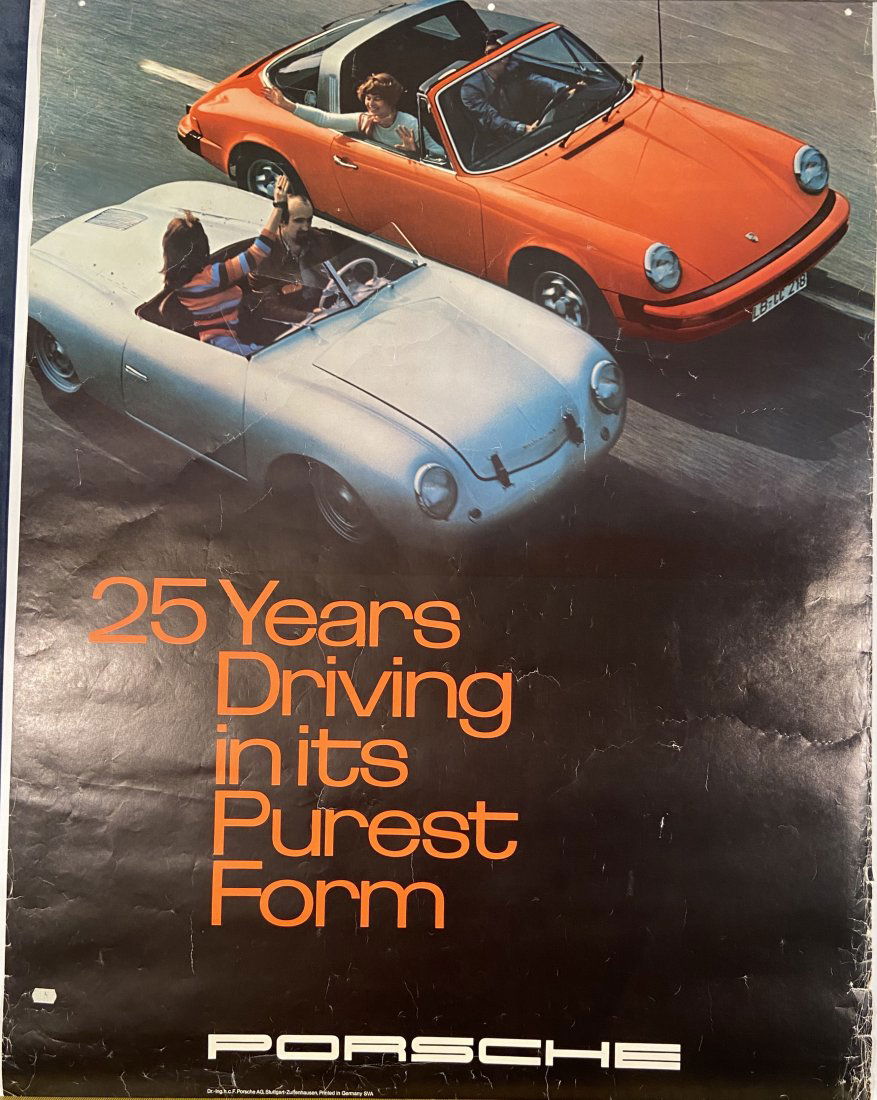25 Years Driving in its Purest Form, Porsche  Factory Poster from Beverly Hills Porsche Parts (1 of 4)