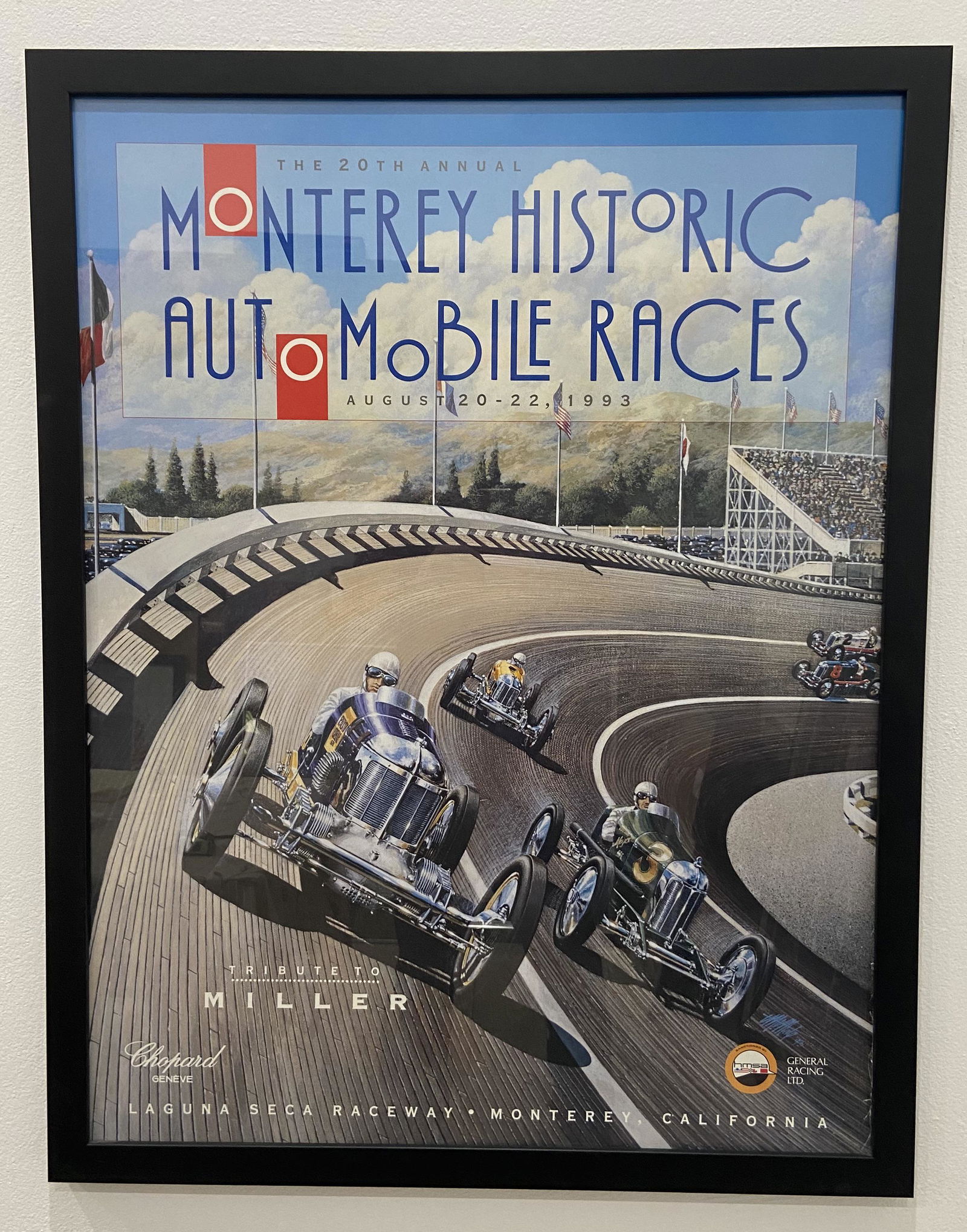Monterey Historics Tribute to Miller Indy race cars framed (1 of 1)