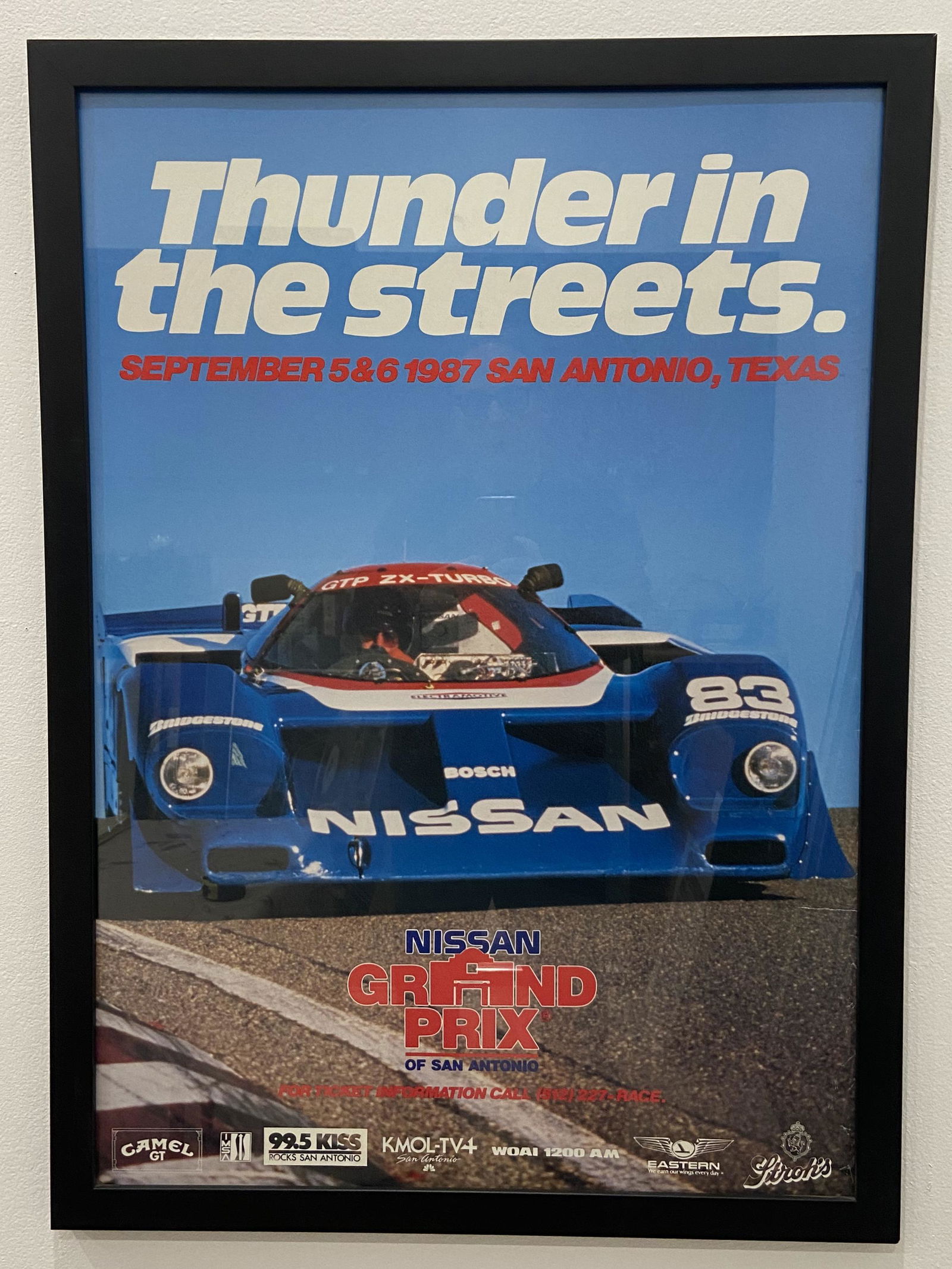 Nissan Grand Prix Of San Antonio Gtp Zx Turbo Framed Poster