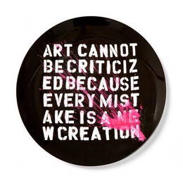 Mr. Brainwash Art cannot be Criticized Limited Edition Plate 2020