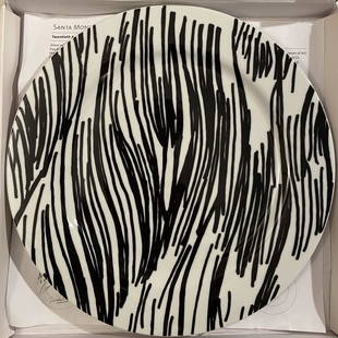 Mark Bradford Santa Monica Musuem of Art 20th Anniversary Artist Plate: Mark Bradford, Santa Monica Musuem of Art 20th Anniversary Artist Plate 2008 12.25 inches in diameter with custom gift box The Mark Bradford Santa Monica Musuem of Art 20th Anniversary Artist Plate, 2