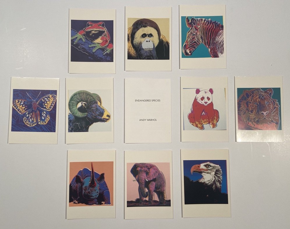 Andy Warhol Endangered Species Original Brochure Portfolio 1983 (1 of 4)