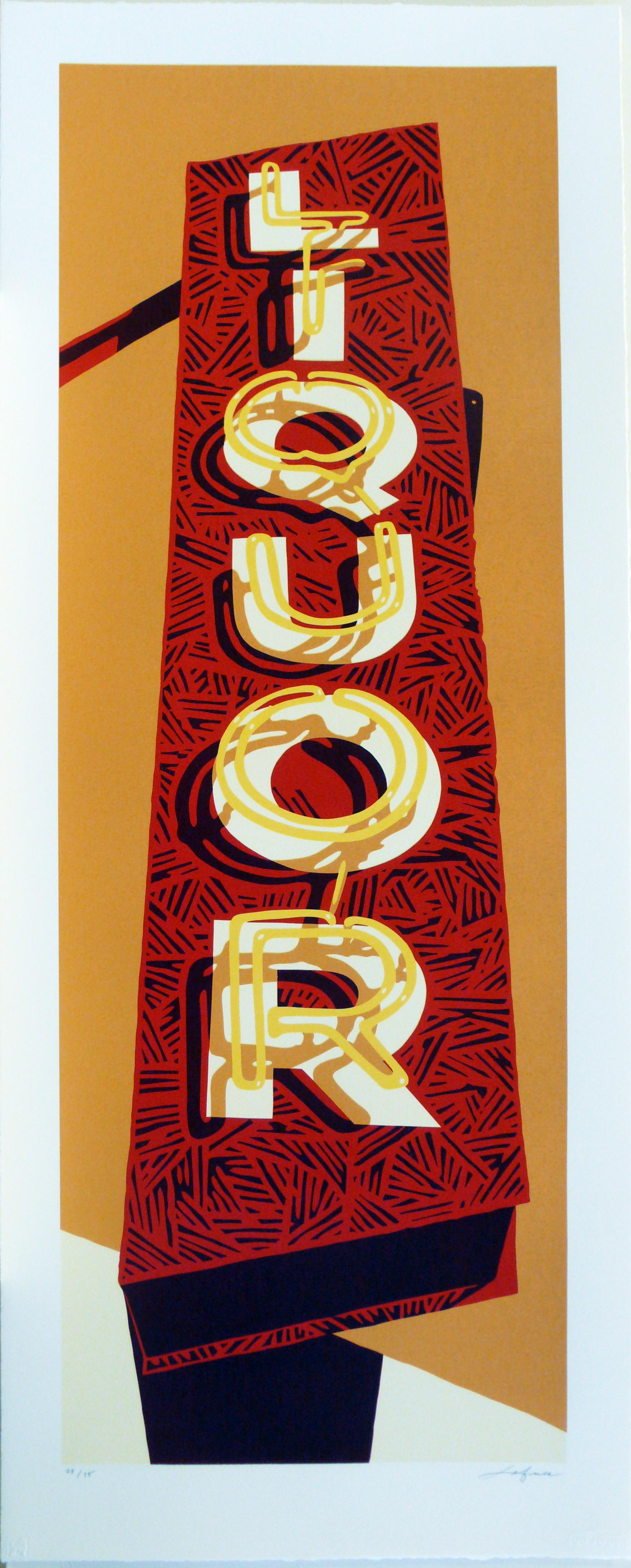 Dave Lefner Liquor, Print 2002 (1 of 2)