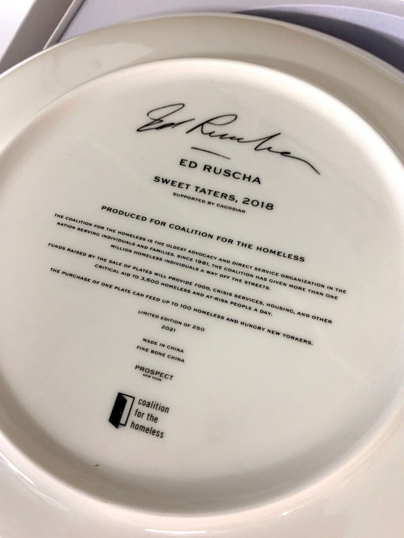 Ed Ruscha Rare Limited Edition Plate - 6