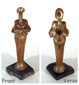 Richard Fishman, Diana of Ephesus, bronze sculpture