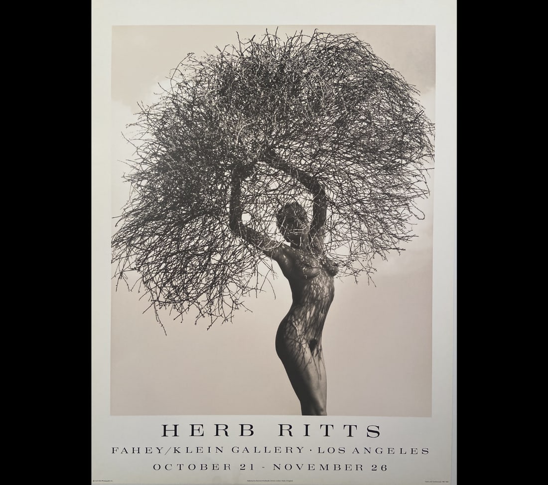 HERB RITTS Very Rare High Quality Black & White Photography Poster (1 of 2)
