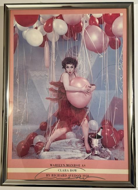 Richard Avedon Marilyn Monroe in 1958, ca. 1980'sVintage Signed Poster published in the 1980s (1 of 3)