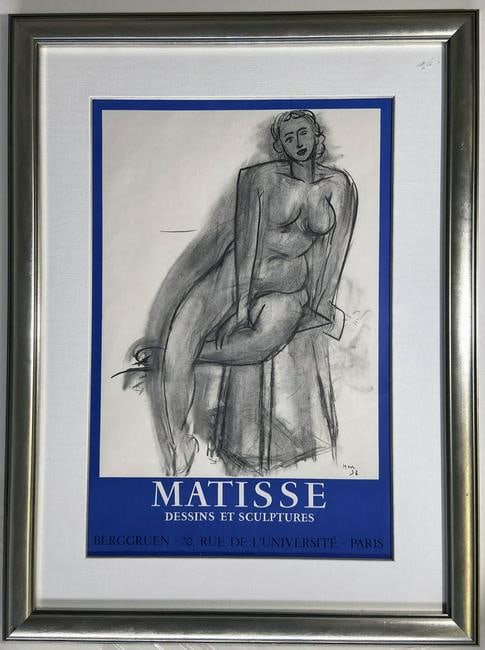 Henri Matisse, Dessins et Sculptures, Berggruen Poster at the Timothy Yarger Gallery $6,500 (1 of 3)