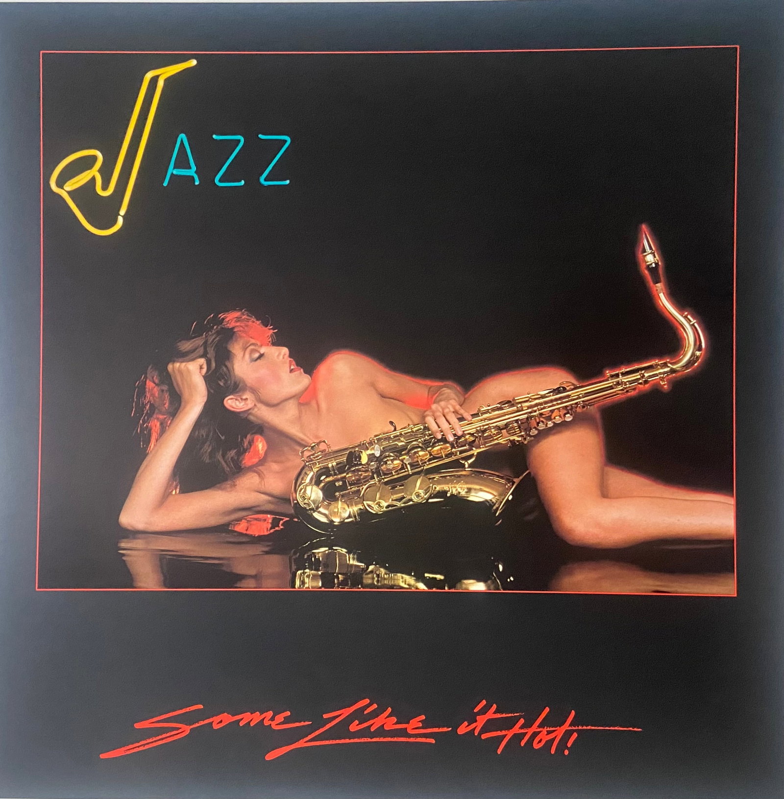 Jazz Music Some LIke it Hot Photography Vintage Poster: Jazz Music Some LIke it Hot Photography Vintage Poster Vintage Color Photography poster printed in the 1980's Measures 24 x 24 inches