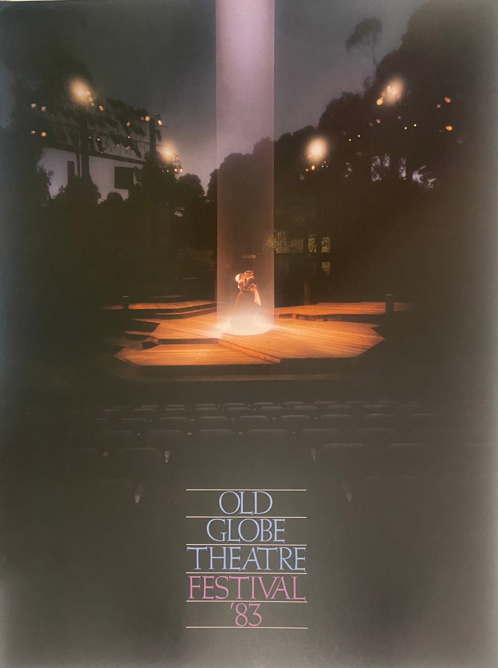 Old Globe Theatre Festival 1983 Poster Photography Vintage Poster William Shakespeare San Diego (1 of 1)