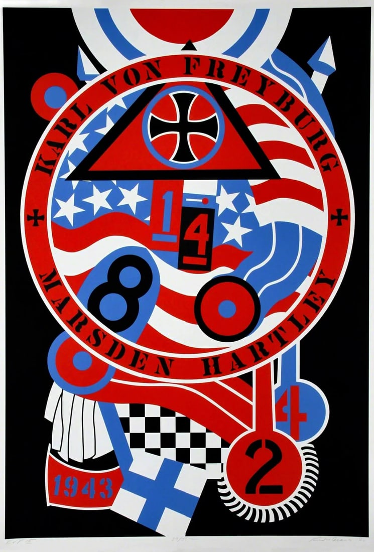 Robert Indiana - The Hartley Elegies- The Berlin Series - KvF 2 Huge Silkscreen Print (1 of 1)
