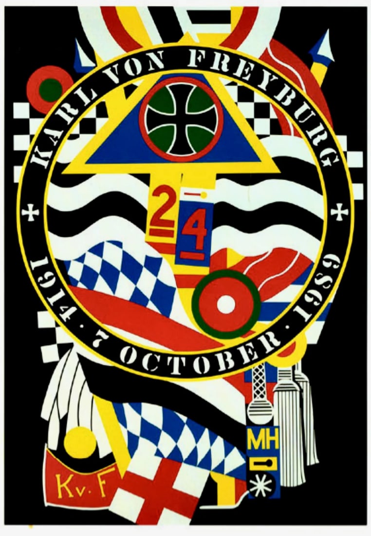 Robert Indiana - The Hartley Elegies- The Berlin Series - KvF 1 Huge Silkscreen Hand Printed Print (1 of 1)