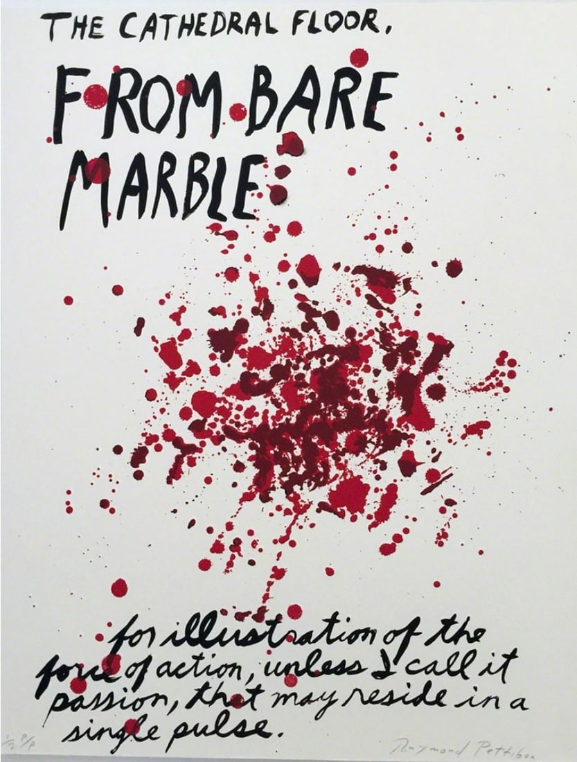 Raymond Pettibon Rare Sold Out Silkscreen Print Bare Marble: Raymond Pettibon,Untitled, Sold only as a Portfolio of Twelve Prints by Raymond Pettibon, 1990, 1990 Hand Printed Silkscreen2 6 × 22 in | 66 × 55.9 New Black wood frameWAS ONLY SOLD AS PART OF A POR