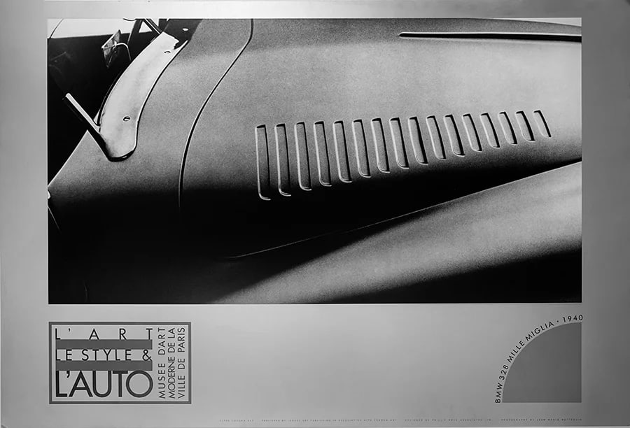 1940 BMW Coupe 328 Mille MIglia Sport--Continuous Tone No Dots Poster SELLS FOR $750 AT A TOP (1 of 1)