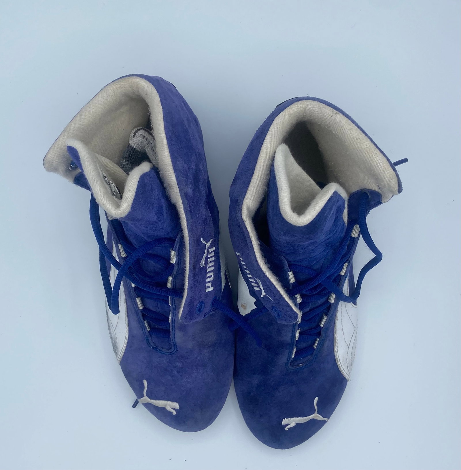 Stefan Johansson Race used and signed race shoes Formula One Driver Ferrari McLaren Teams Le Mans (1 of 3)