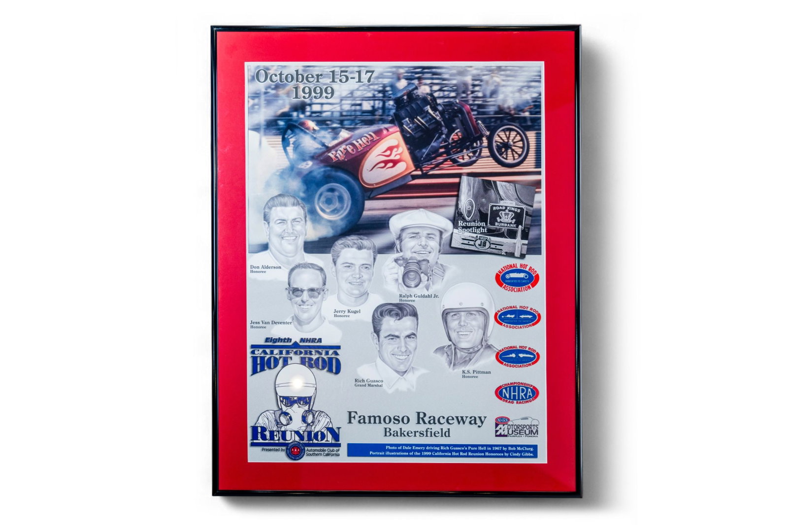 California Hot Rod Reunion Famoso Raceway Drag racing Poster from the Edelbrock Museum (1 of 1)