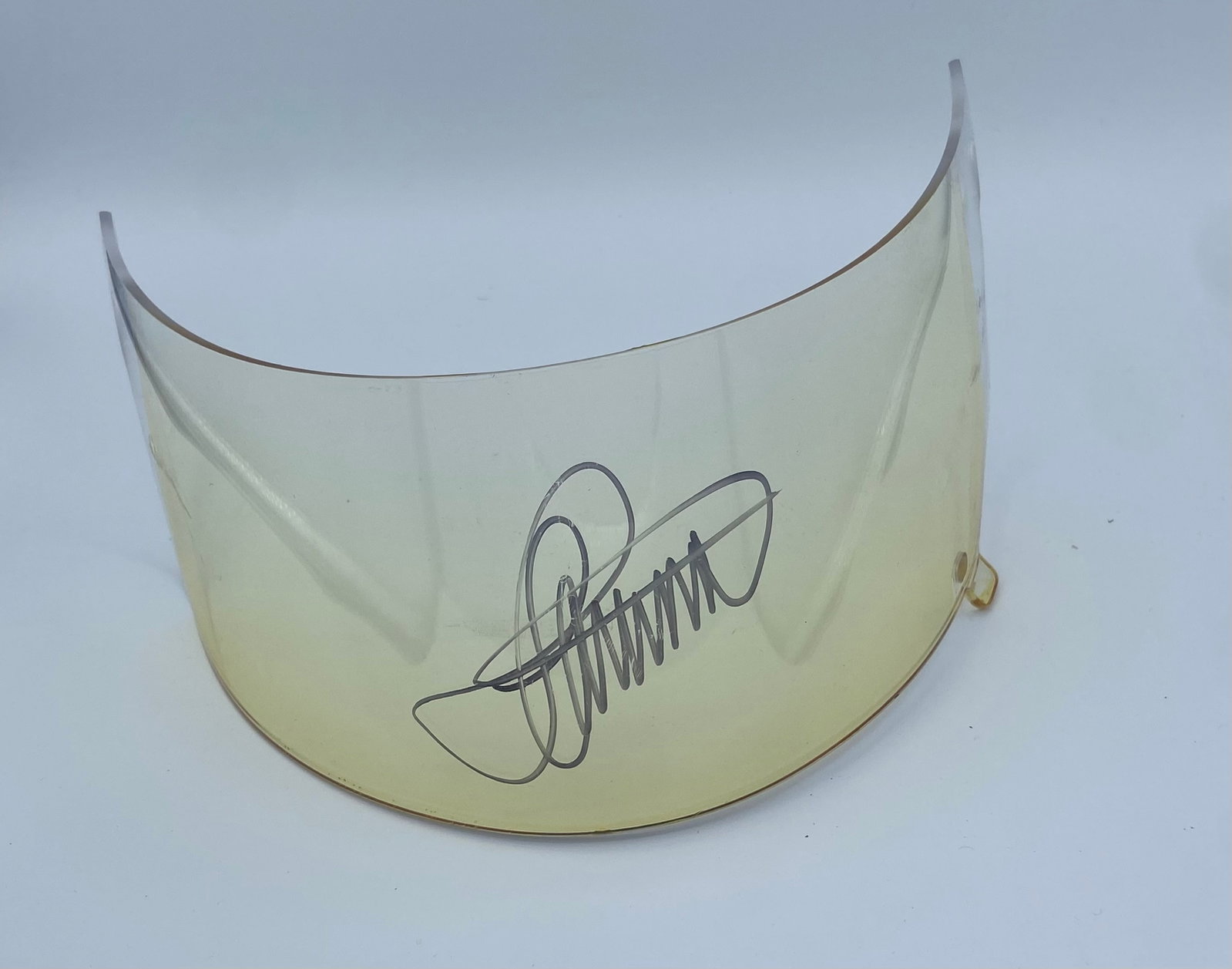 Stefan Johansson Race used and signed helmet visor Formula One Driver Ferrari McLaren Teams Le Mans (1 of 1)