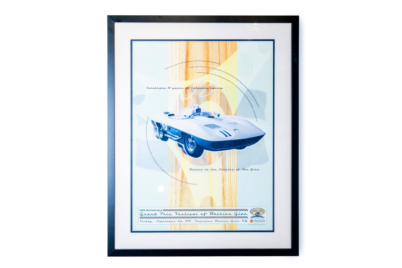 Corvette Grand Prix Festival of Watkins Glen Framed Poster from the Edelbrock Museum (1 of 1)
