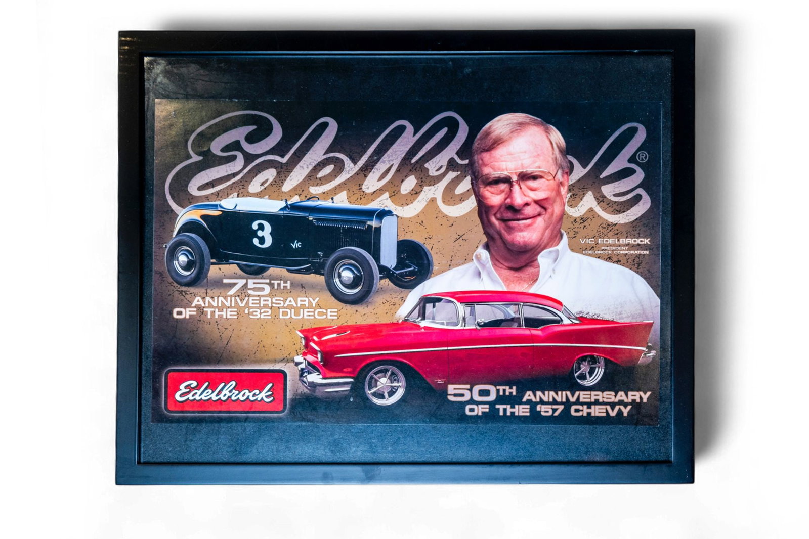 Edelbrook 32 Duece Ford Hot Rod and 1957 Chevy Bel Air Special Poster (1 of 1)