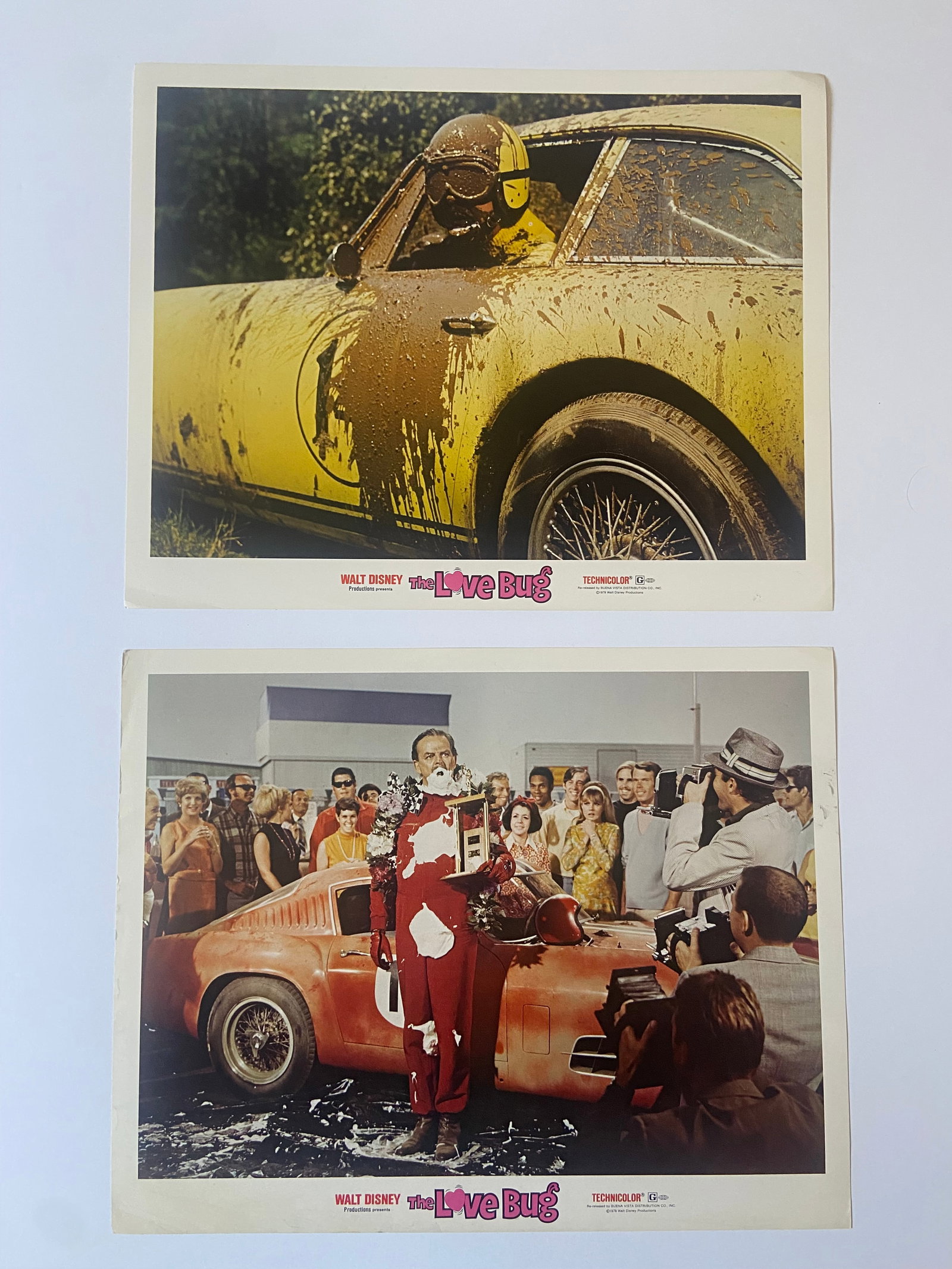 The Love Bug, Walt Disney original lobby cards 1969 Ferrari Borranis (1 of 3)