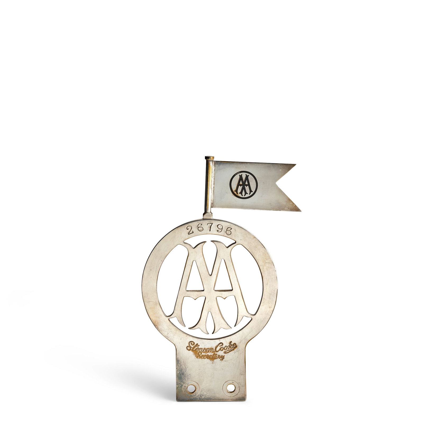 A Stinson Cooke AA Committee grille badge (1 of 3)