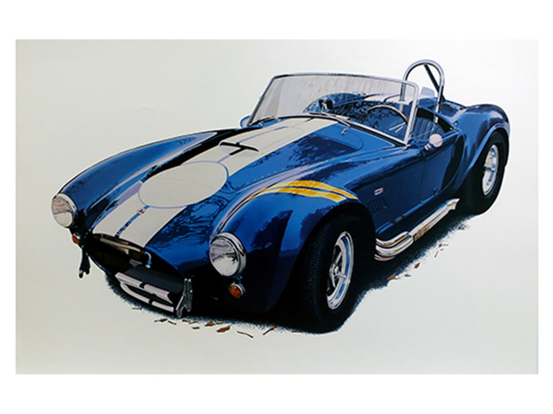 Shelby Cobra 427 Rare print by Harold Cleworth. Super Rare proof without type. 1983 (1 of 2)