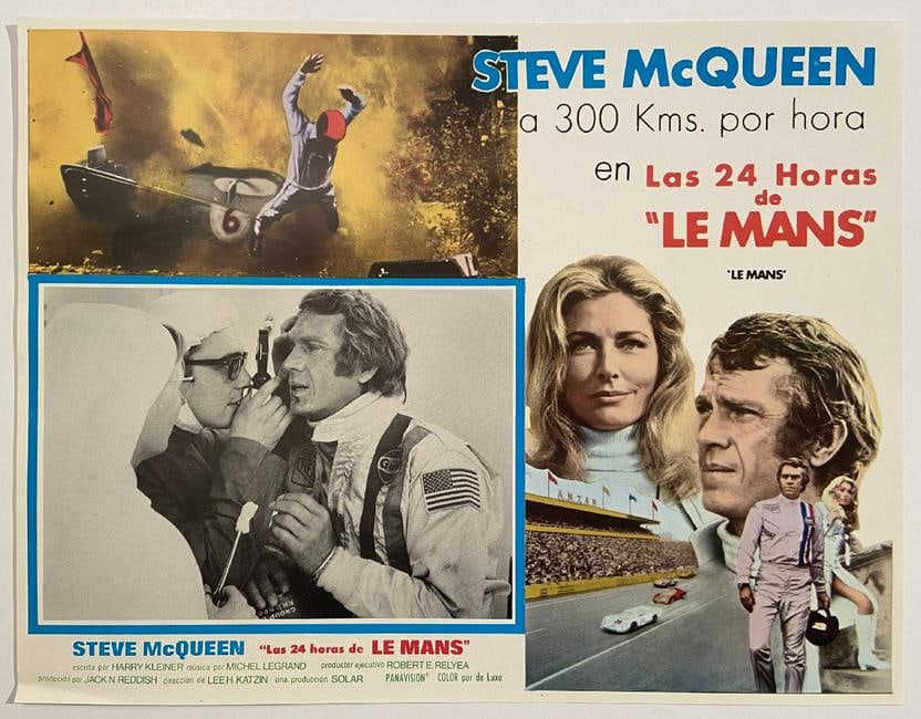 Steven McQueen, Le Mans, Oversize Mexican Lobby Card, 1971 (1 of 2)