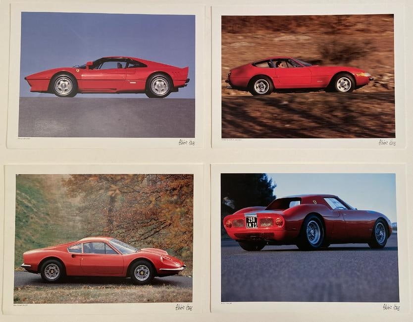 Four Ferrari Full Color Photographic Fine Art Phogtographic Prints by Alberic Haas (1 of 1)