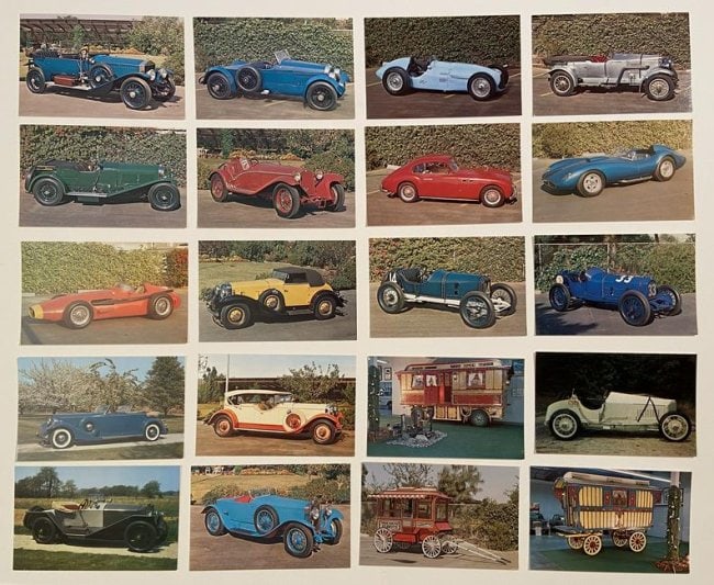 Briggs Cunningham Auto Museum Full Postcard Set - 4