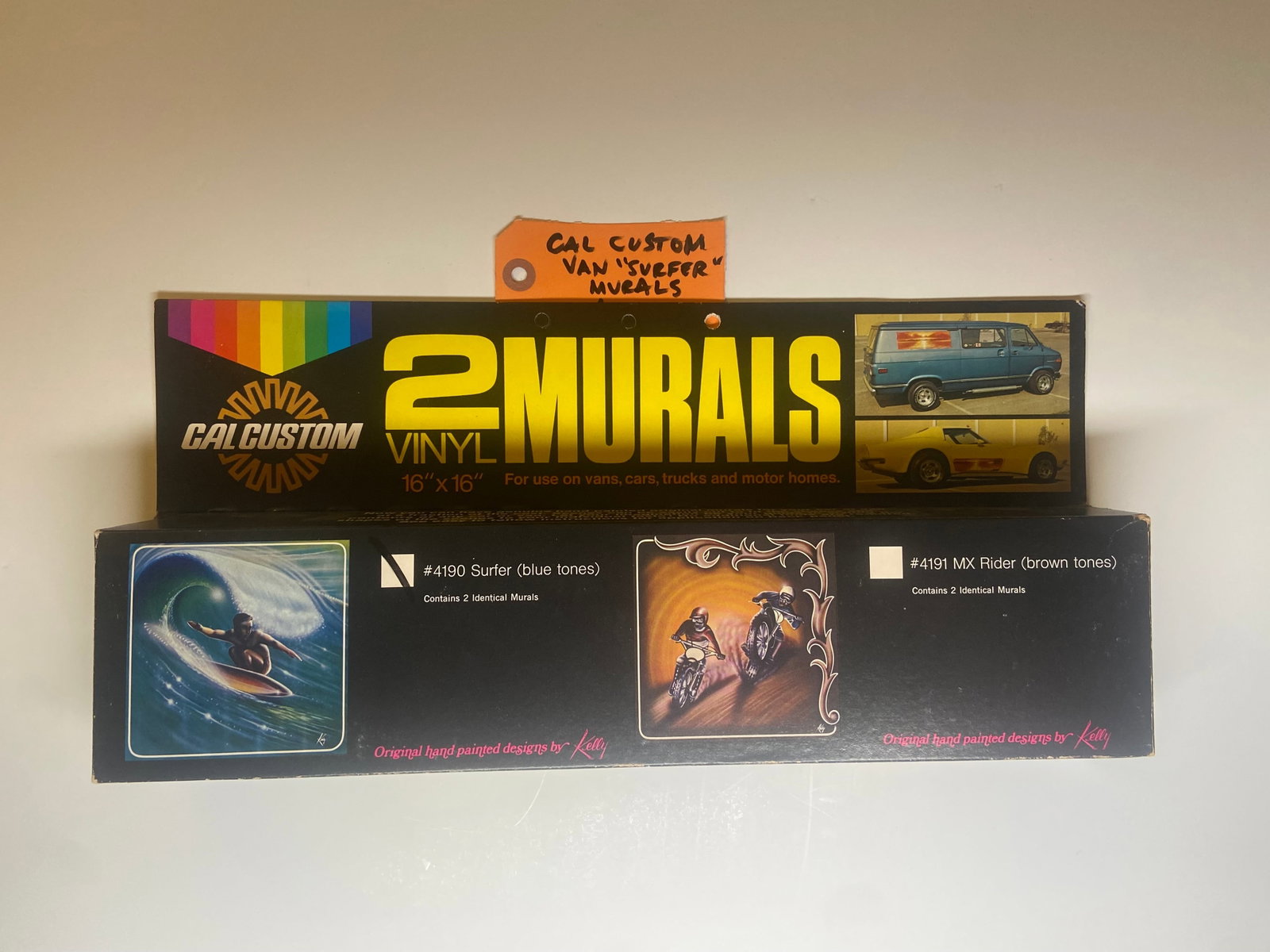 Cal Custom Vintage 1960-70â€™s Surfer Van Mural Stickers Vintage, Never Used Hot: Cal Custom Vintage 1960-70â€™s Surfer Van Mural Stickers Vintage, Never Used Hot Rod, Never use for messed with box in good shape and the murals the tools t it comes ethane never been