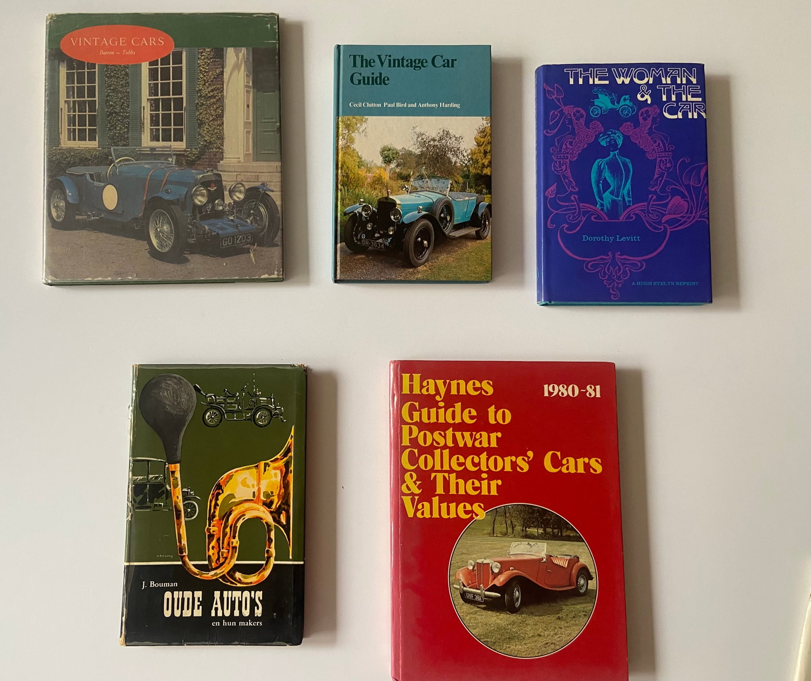 Vintage car books, MG, Rolls Royce Bentley Bugatti The woman and the car (1 of 1)