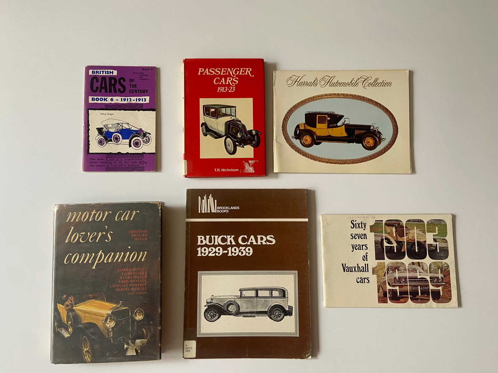 Vintage car books Buick Harrahâ€™s Atom mobile Collection Vauxhall, British Cars (1 of 1)