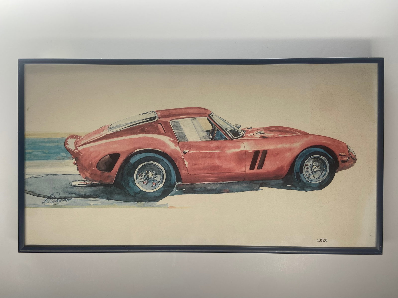 Ferrari GTO Limited Print by Chuck Queener, Amelia Island Concours Artist (1 of 1)