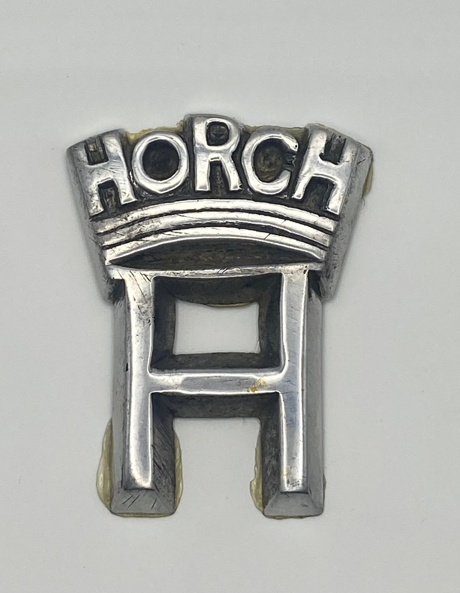 Horch Factory Emblem Later: Horch Factory Emblem Later 3 inches tall and thick from the collection of a Dusenberg Collector