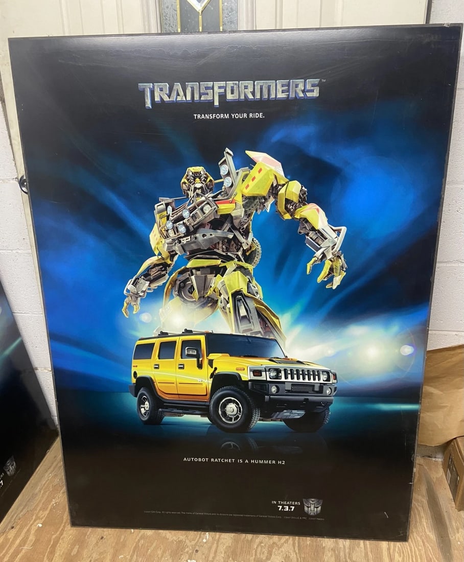 SUPER RARE TRANSFORMERS GMC TRUCK HUMMER DEALERSHIP OVERSIZE DISPLAY, SUPER RARE (1 of 1)