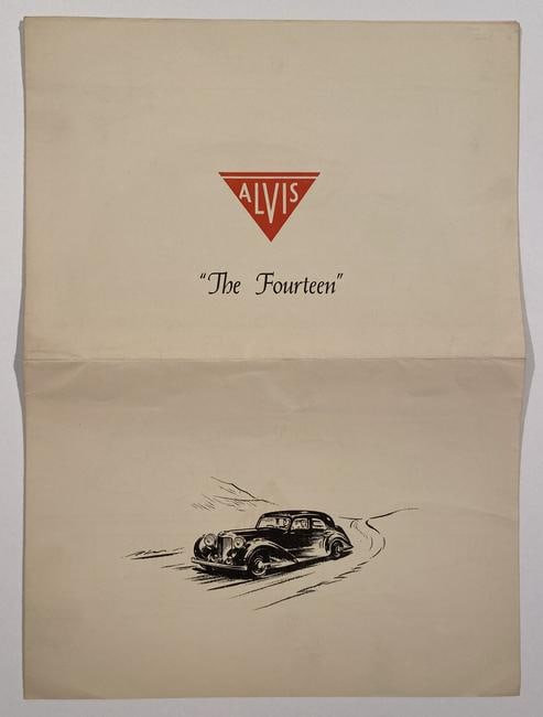 Alvis, The Fourteen, a factory brochure 1946 (1 of 3)