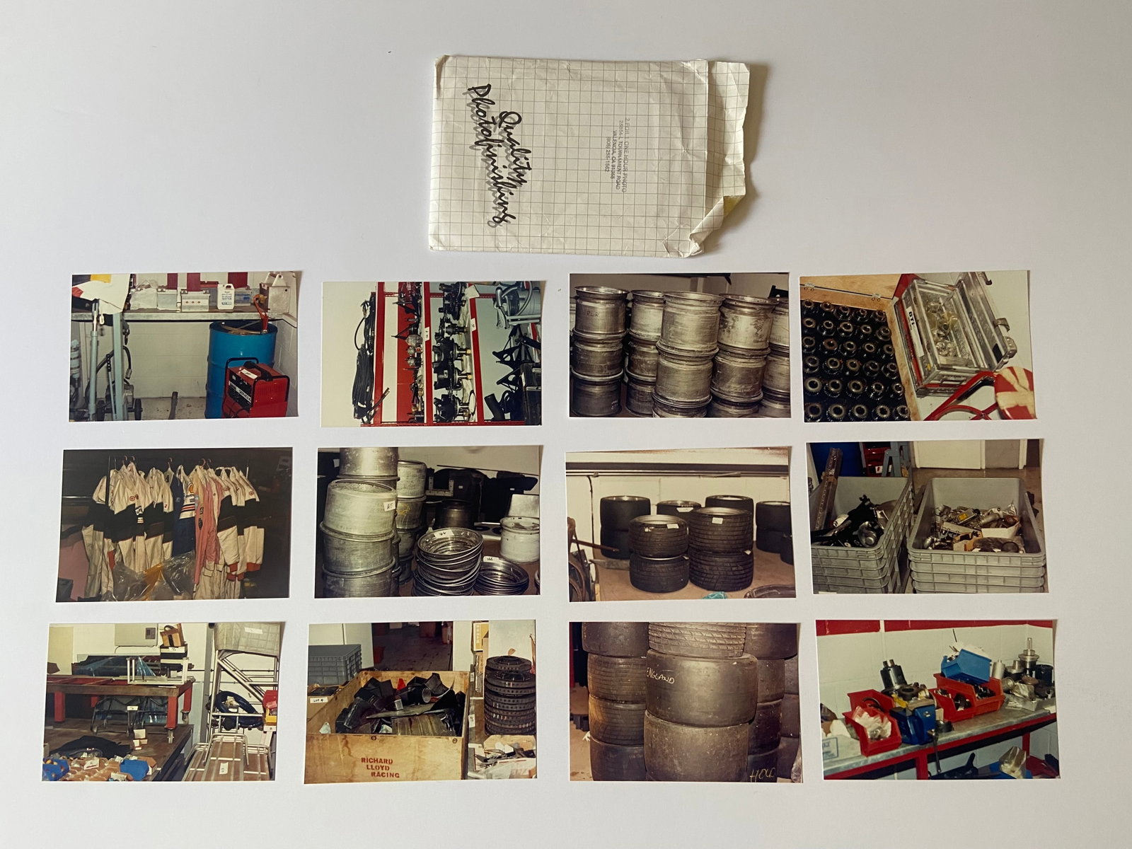 Original Porsche 962 Le Mans color photographs for the bankruptcy sale of Richard Lloyd Racing (1 of 3)