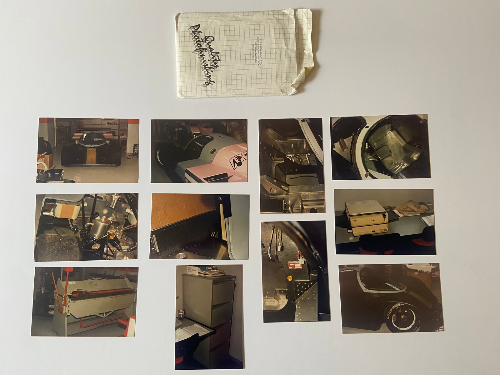 Original Porsche 962 Le Mans color photographs for the bankruptcy sale of Richard Lloyd Racing (1 of 3)