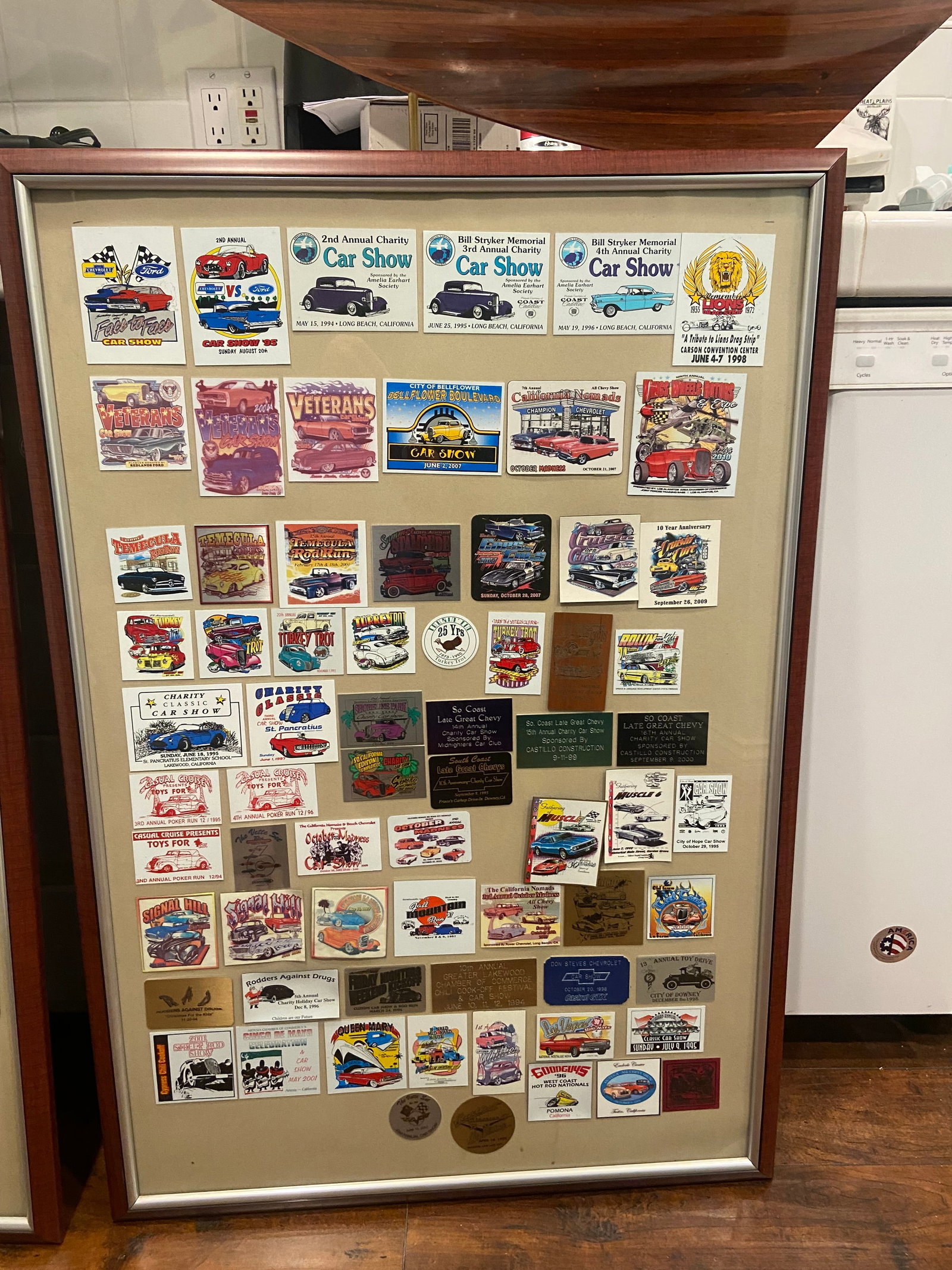 California Framed Chevrolet Nova California Car show Badges Display #1 (1 of 1)