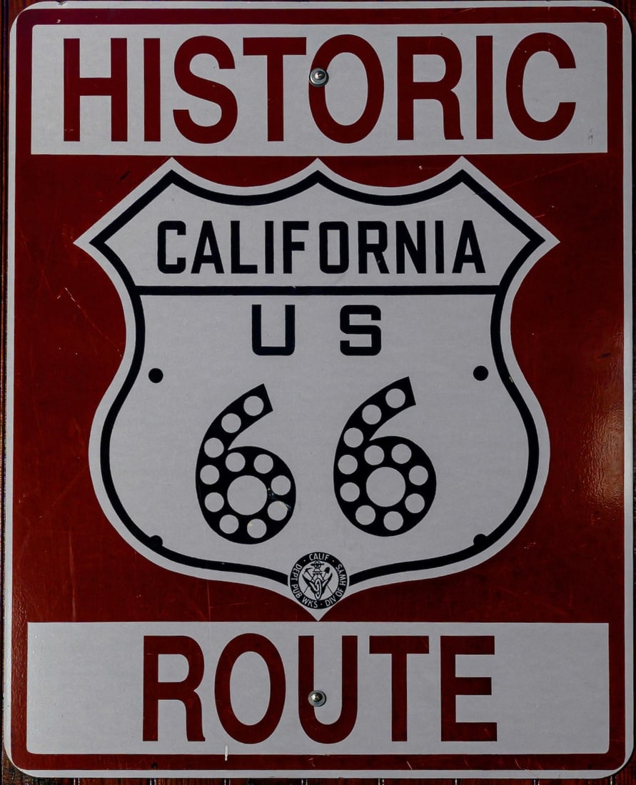 Historic California Route 66 Road sign (1 of 1)