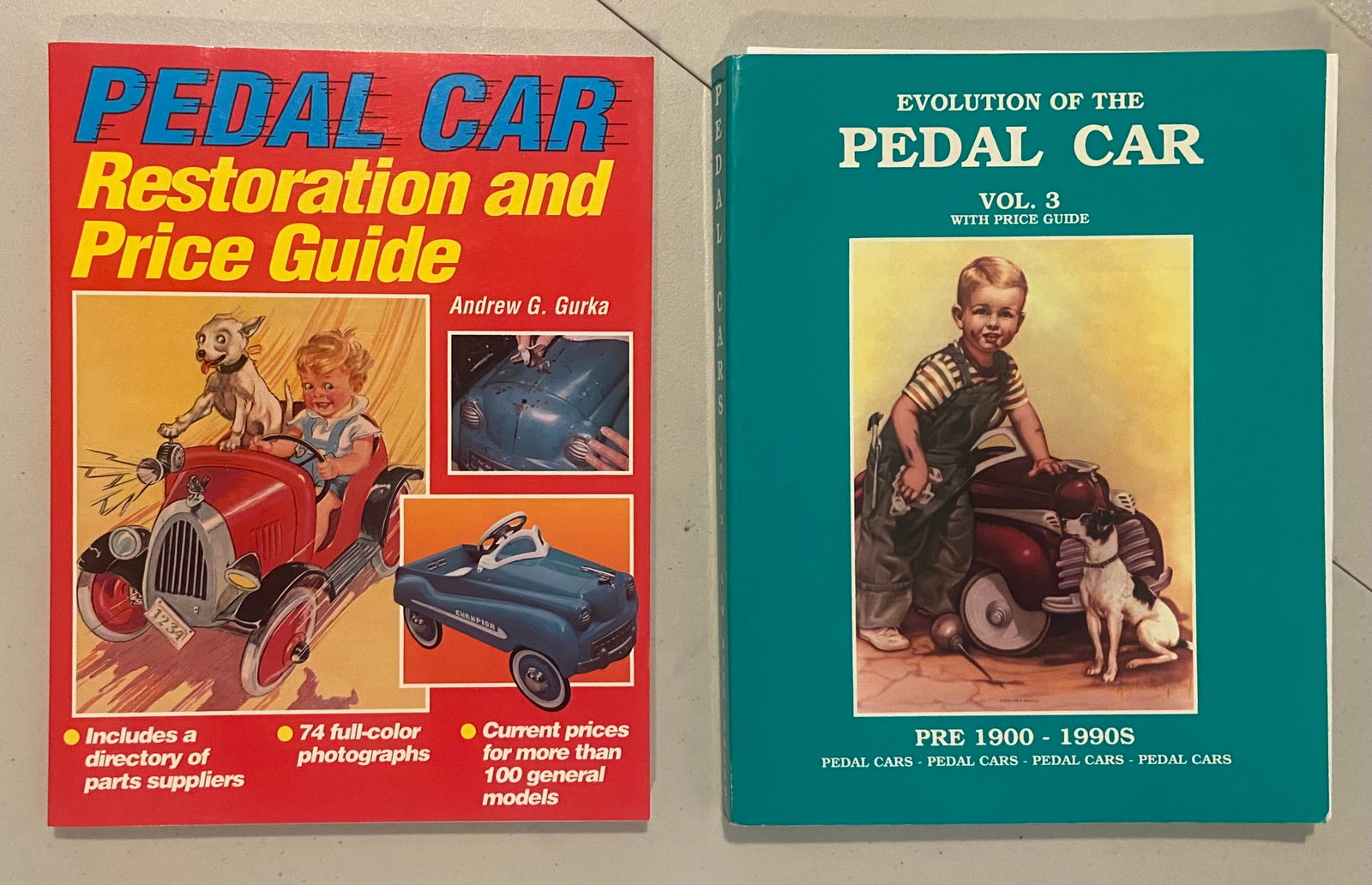 Two Pedal card Books Restoration and Price Guide and Pedal Car 1900 to 1990s Volume 3 (1 of 2)