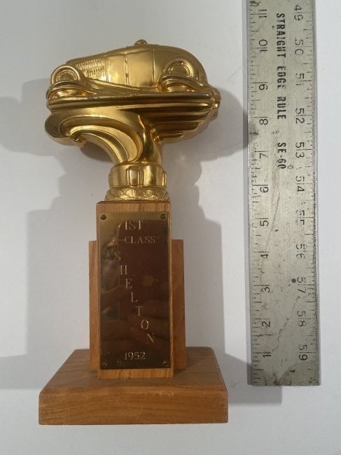 Rare Hot Rod Trophy 1952 ,large hot rod topper (1 of 2)
