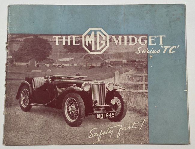 MG MIdget Series TC Factory Brochure 1945 (1 of 4)