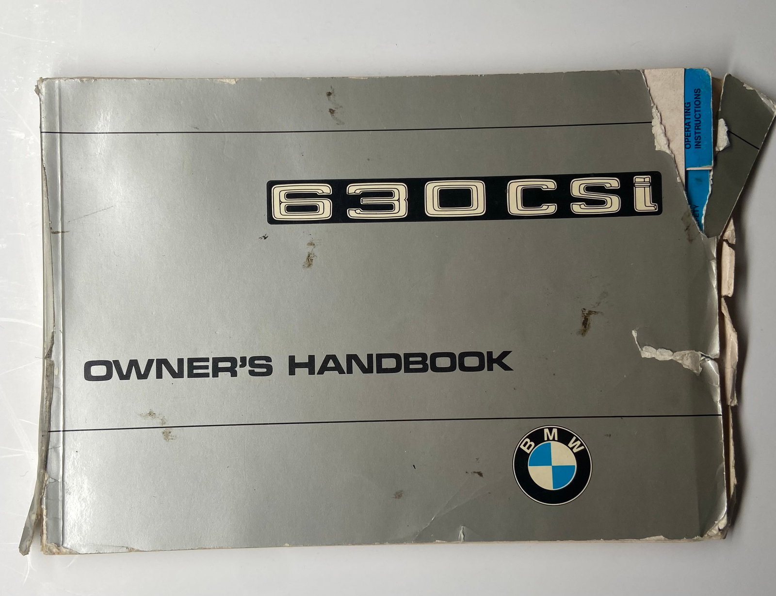 BMW 830 CSi Owners Handbook.Original (1 of 4)