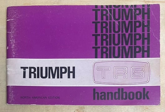 Triumph TR6 Handbook Original (1 of 2)