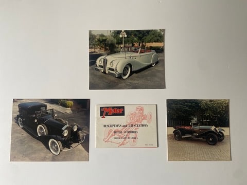 Rolls Royce , Delahaye Photos British Automobiles from tthe Joe Opalka Collection, 1980s (1 of 2)