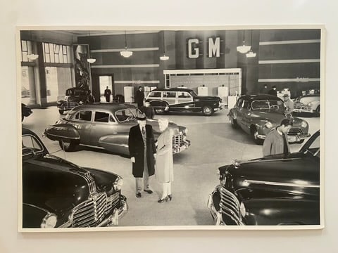 GM, Chevrolet, Pontiac Cadillac, Buick, Frigidaire Oversize Print, early 1950's (1 of 1)