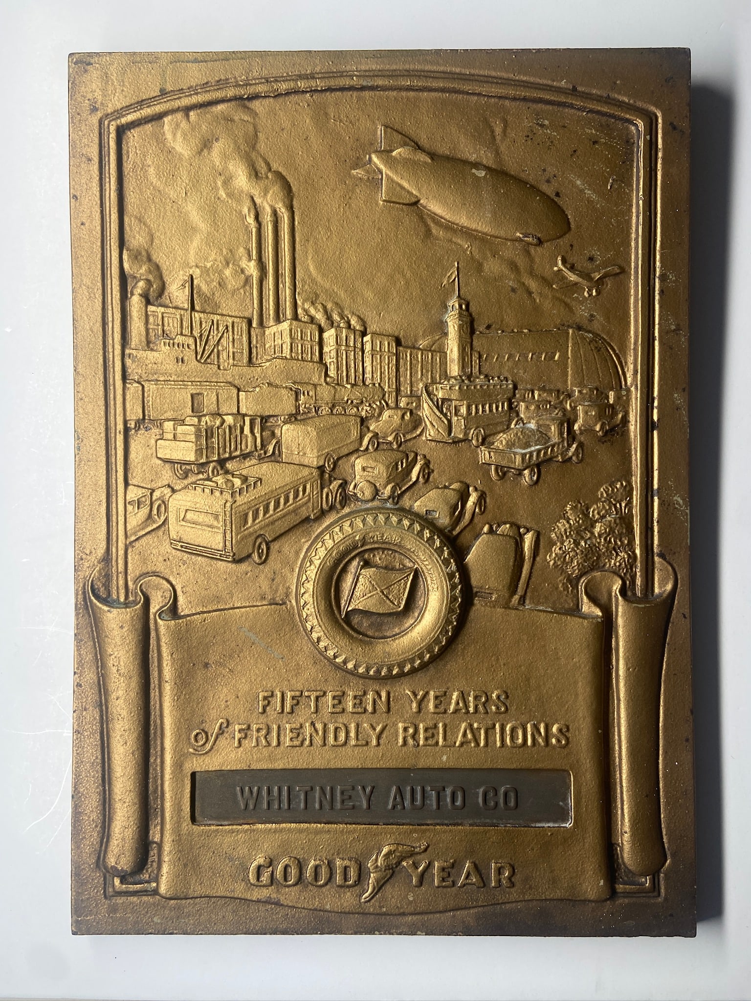 Goodyear Vintage Metal Plaque Hevy and Super Rare (1 of 7)